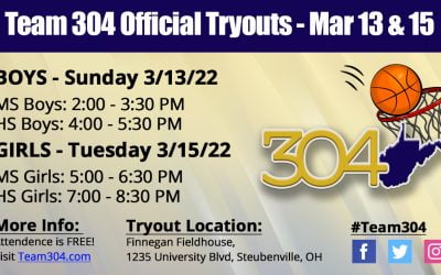 OFFICIAL TRYOUTS: March 13th (Boys) & March 15th (Girls) @ Finnegan Fieldhouse