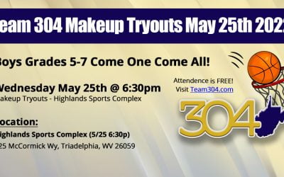 RESCHEDULED: Team 304 Makeup Tryouts May 25th 2022
